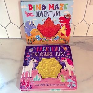 An A-MAZE-ING Storybook game “Dino Maze Adventure” and “Magical Treasure Hunt”